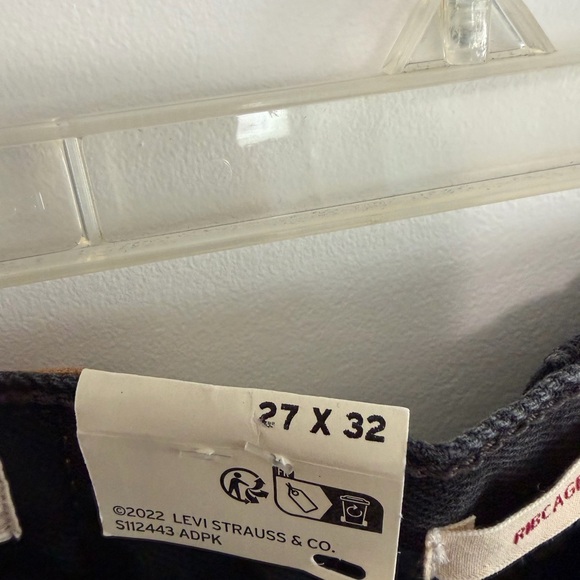 Levi's Ribcage Wide Leg Black Jeans - Picture 3 of 4